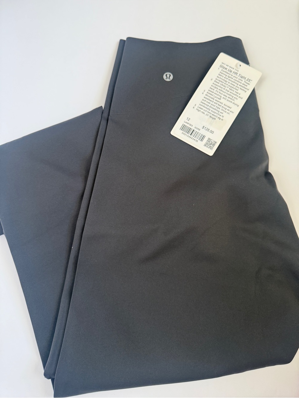 NWT Lululemon Glow Up High-Rise Tight 25" in Graphite Grey Size 12
